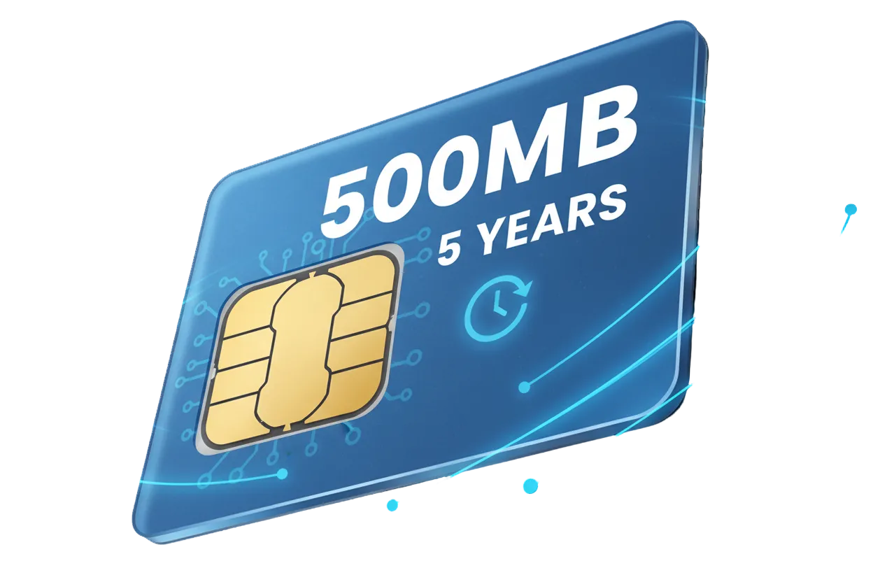 Scheda SIM Teltonika 500 MB 5 anni | SIM IoT per localizzatori GPS
